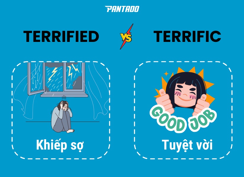 Cách phân biệt "Terrified" và "Terrific"